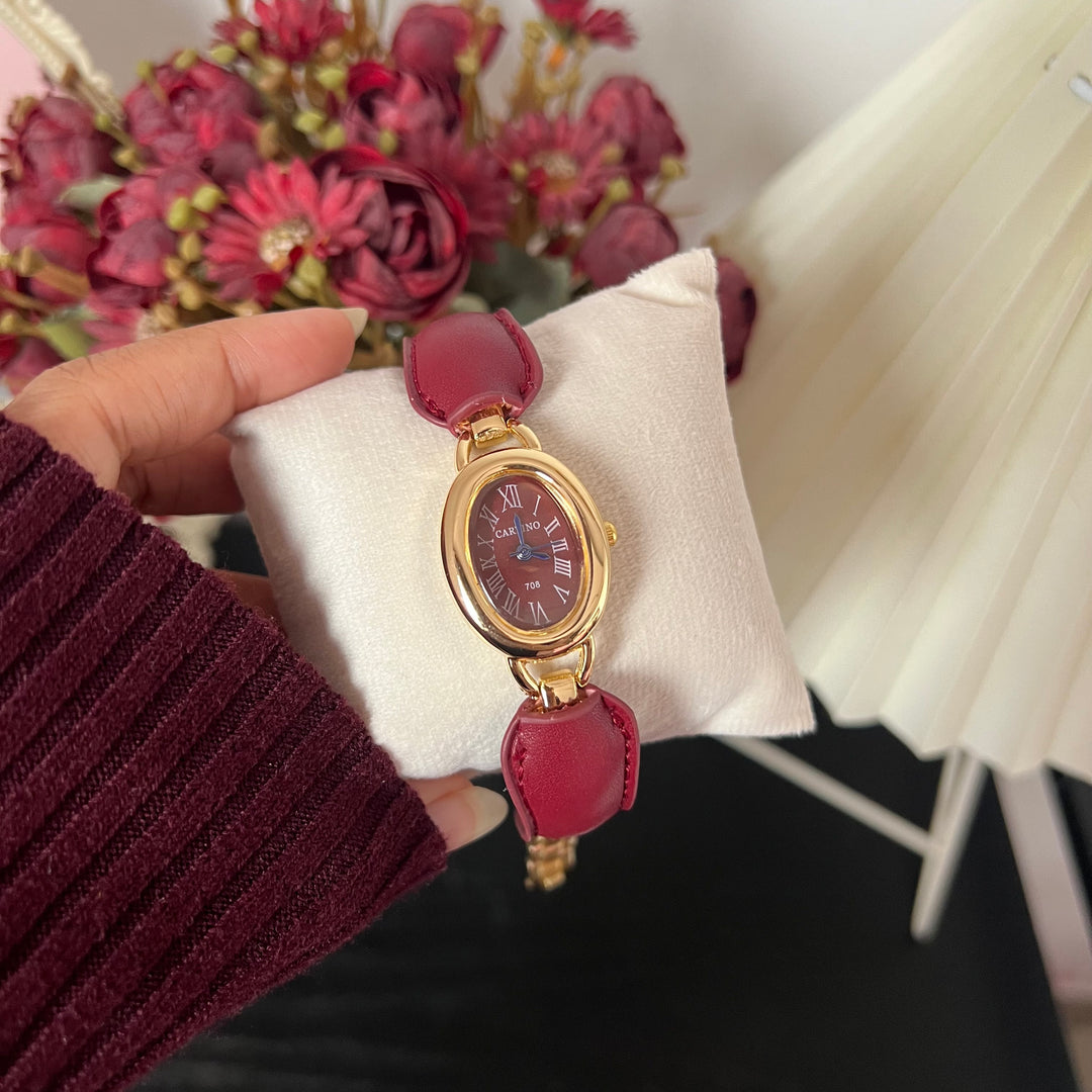 Nesta cherry red watch