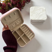 Marble print jewellery box
