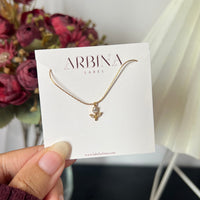 Tulip gold necklace