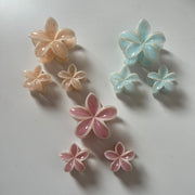 Pastel flower claw clips (set of 3)