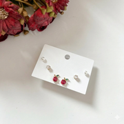 Apple gold earring set