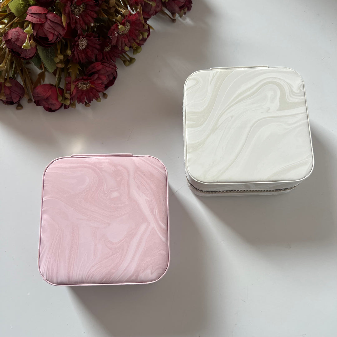 Marble print jewellery box