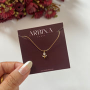 Tulip gold necklace