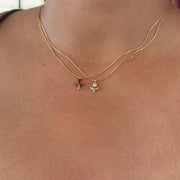 Tulip red necklace