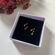 Solitaire studs (set of 2)