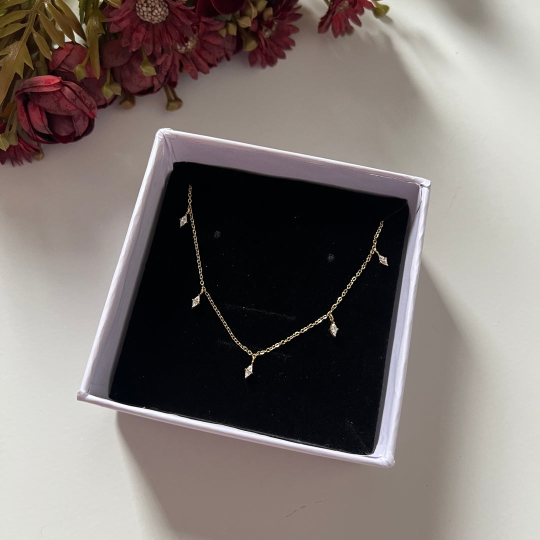 Marquise choker necklace