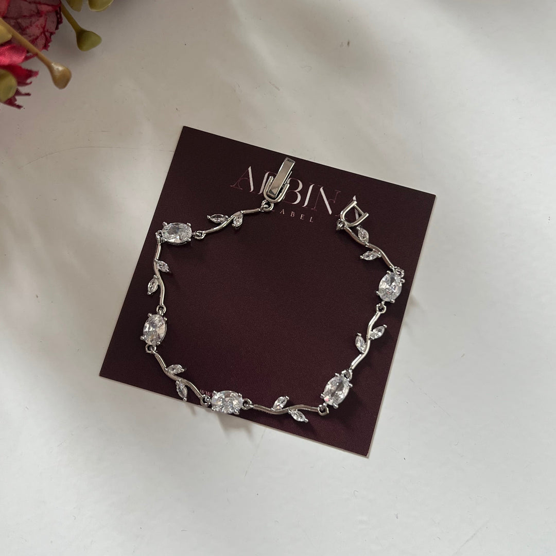 Silver tulip bracelet
