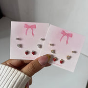Strawberry earring set